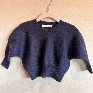 Soor Ploom Navy Blue Kids Sweater